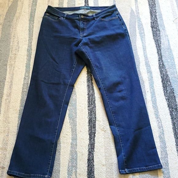 Nwot Ralph Lauren Low Rise Modern Straight Curvy Jeans - Picture 2 of 4